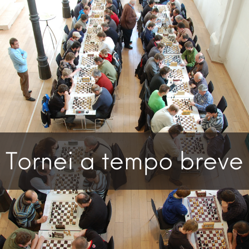foto di un torneo e scritta tornei a tempo breve
